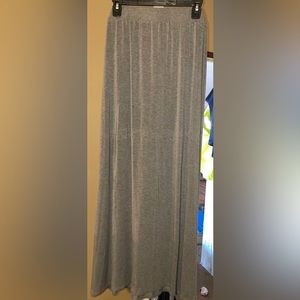 Gray Maxi Skirt